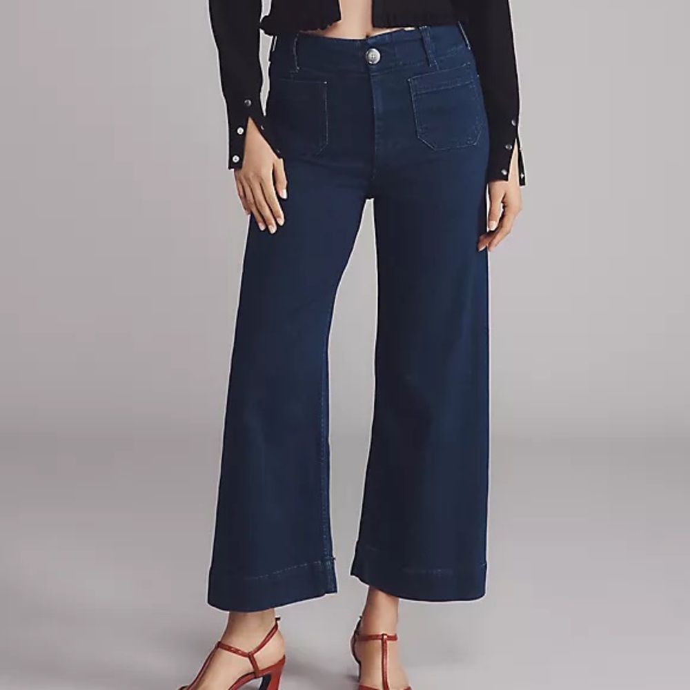 Anthropologie Maeve Colette crop denim pant